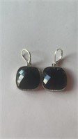 Black Onyx Drop Earrings