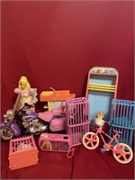Variety of toys and barbie toys