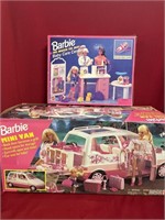 Barbie baby care center and mini van