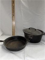 Iron skillet and pot