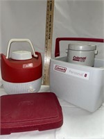 Coleman coolers and thermos