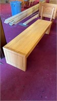 Custom made solid wood bench 70inch Long 18ich