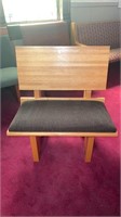 Custom made pew chair with kneeler approx 28”