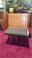Custom made pew chair approx 28” wide x 25 deep x