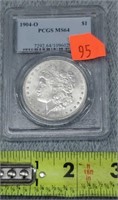 1904-O Graded Morgan Silver Dollar