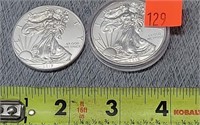 2- 2015 & 2017 AE Silver Dollars