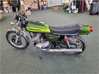 1973 KAWASAKI 500 MACH III MOTORCYCLE, 13731 MILES