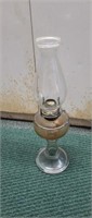 Vintage White Flame light company clear glass oil
