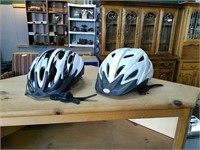 2 Bell bicycle hel!ets, size M and Adult 53-60