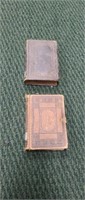 Two antique mini Holy Bibles, 1864 copyright