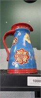 Dutch wax decorative 10-in pitcher