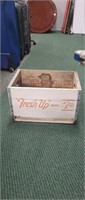Vintage wooden 7UP crate, Cadillac Michigan