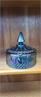 Vintage Carnival Glass iridescent 6-inch glass
