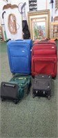 4 pieces assorted luggage