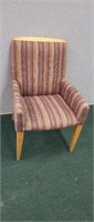 Vintage wood frame upholstered chair