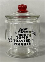 Vintage Toms Toasted Peanuts Countertop Jar