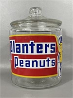 Vintage Planters Peanuts Countertop Jar