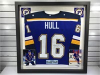 Brett Hull autographed jersey w/JSA COA in custom