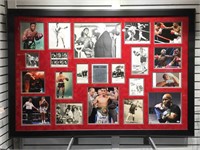 Certified Autographed collage of boxing legends,