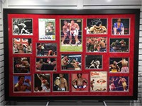 Certified Autographed collage of boxing legends,