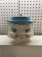 Vintage cat cookie jar