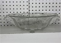 Vintage Cambridge ? Serving dish etched floral