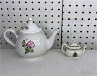 Vintage Arthur Wood England Tea Pot and miniature