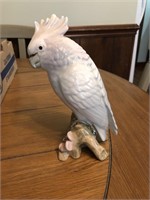 Vintage signed Royal Dux Cockatoo Bird Figure