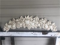 Decorative fruit wall sconce resin 31”