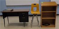 Podium, Teachers Desk & Stool