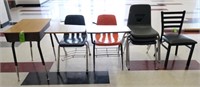 Student Desk, 4 Chairs, 2 Tablet Arm Desks