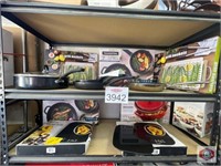 cookware lot of assorted cookware,  content on