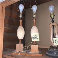 MCM pair of lamps