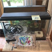 10 gallon fish tank and accessories