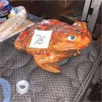 huge ceramic frog