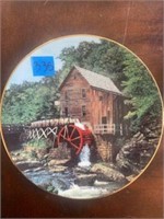 Decorative plate "Glade Creek Grist mill" by Craig