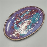 10" Signed Pottery Platter