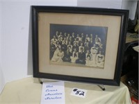 Antique Class Photo, Framed