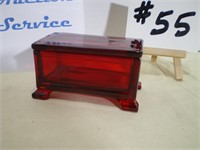Ruby Red Trinket Box, Westmoreland Glass