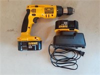 DeWalt 14.4V Drill w/ Batteries and Charger
