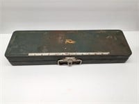 Vintage Climax Green Metal Tackle Box