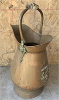 Extra large brass vessel with ceramic handle - ZG