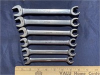 Snap-On 5 Piece SAE Line Wrench Set