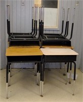 Small Desk & Chair & 10 - Students Desks