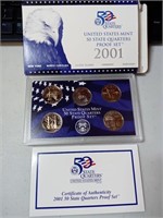 OF) 2001 state quarters proof set