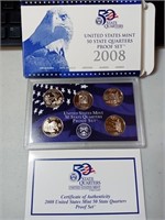 OF) 2008 US state quarters proof set
