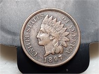 OF) 1897 full Liberty Indian Head cent