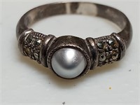 OF) 925 sterling silver ring size 10