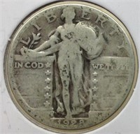 Of) 1928 S standing liberty quarter