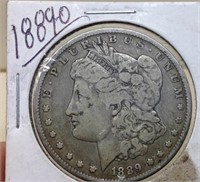 Of) 1889 O Morgan dollar